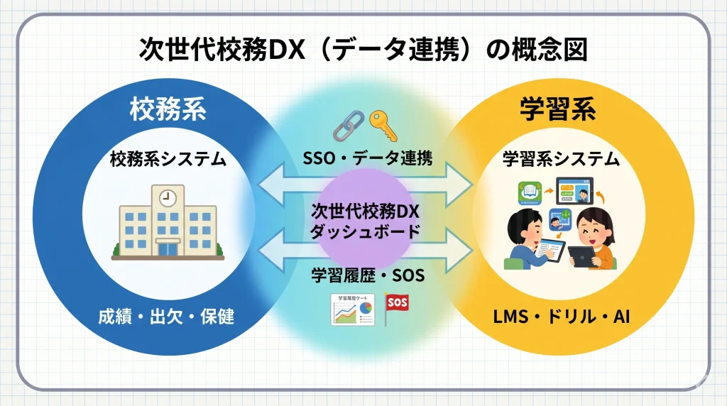 次世代校務DXの概念図
