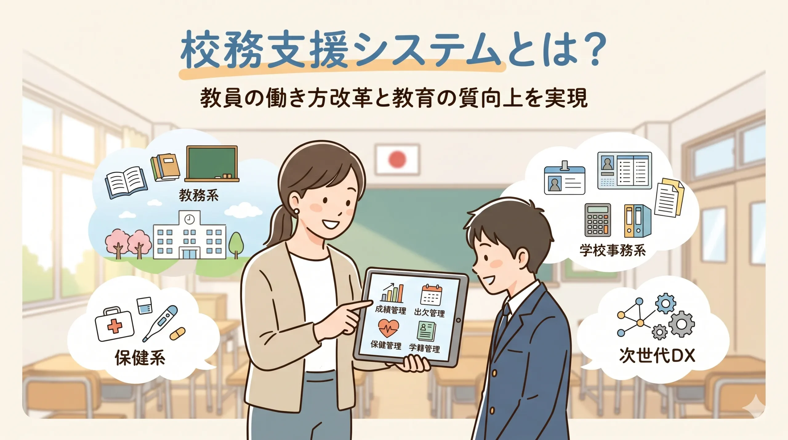 校務支援システムとは？機能や導入メリット、システムについて徹底解説